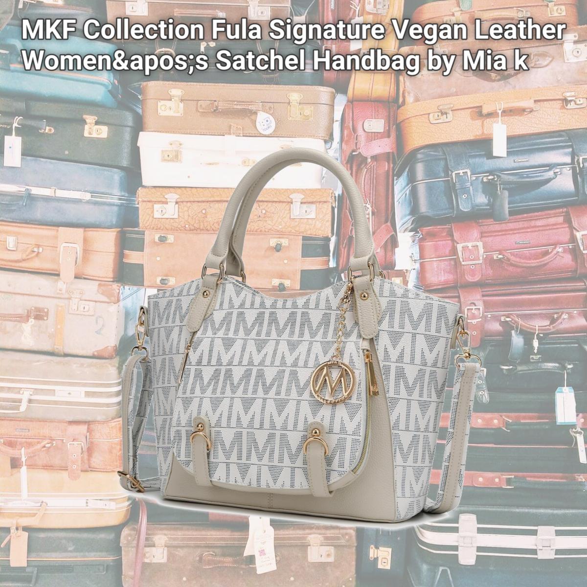 MKF Collection Fula Signature Vegan Leather Women's Satchel Handbag by Mia k